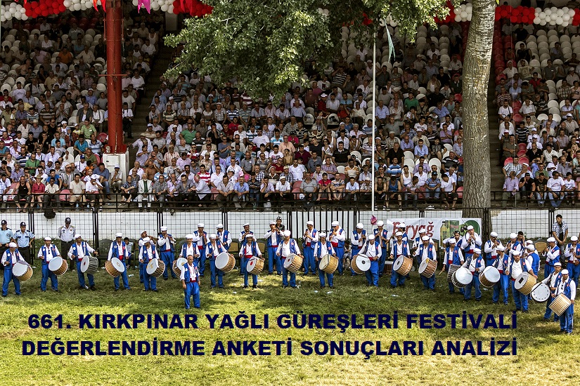 661. Kırkpınar Yağlı Güreş Festivali Memnuniyet Anket Sonuçları Değerlendirmesi