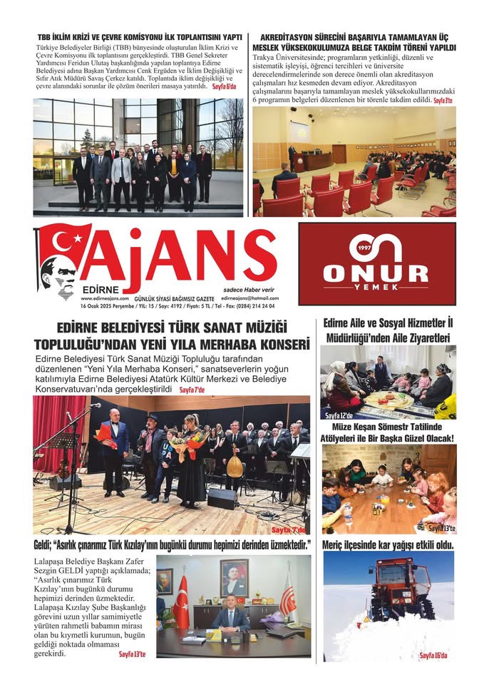 Edirne Ajans Gazetesi
