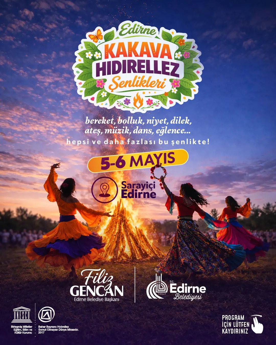 KAKAVA- HIDIRELLEZ ŞENLİKLERİ PROGRAMI AÇIKLANDI