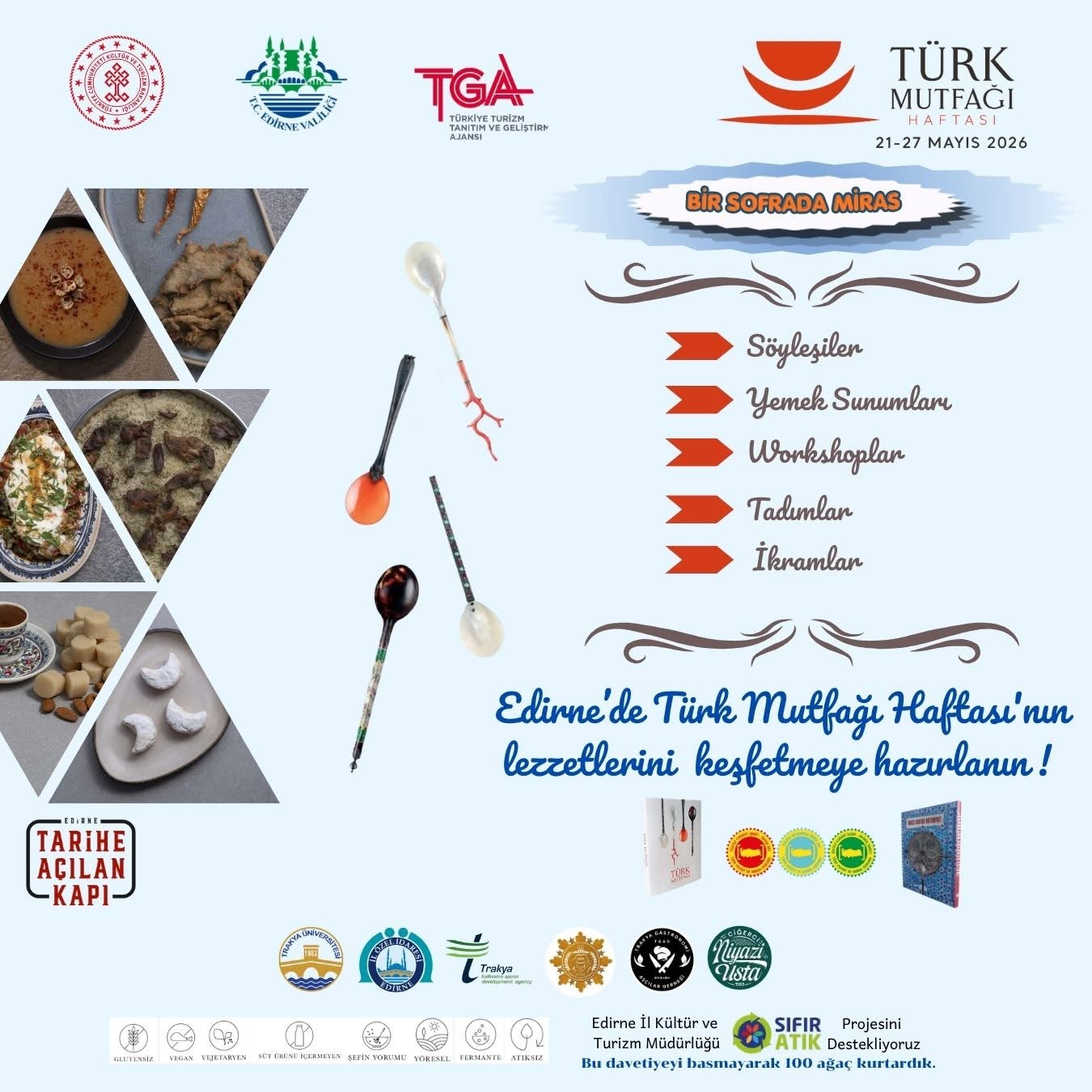 Edirne’de “Bir Sofra’da Miras” Buluşması