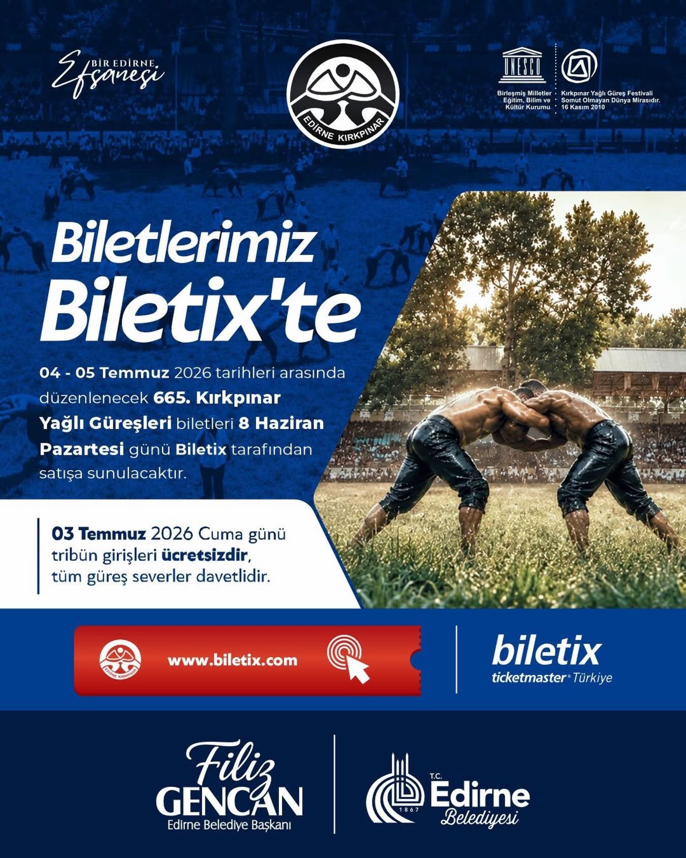 665. Kırkpınar Yağlı Güreşleri Biletleri Biletix’de