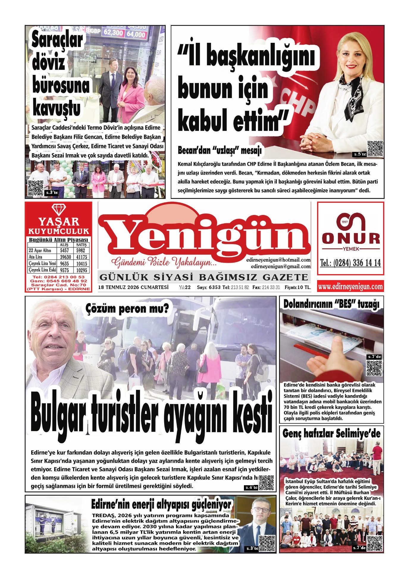 Yenigün Gazetesi