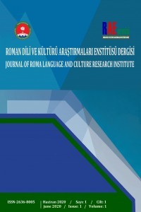 ROMAN DİLİ VE KÜLTÜRÜ ARAŞTIRMALARI ENSTİTÜSÜ DERGİSİ
