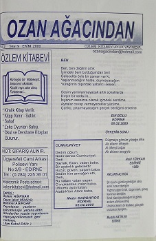 Yıl:2 Sayı:10, Ekim 2000 