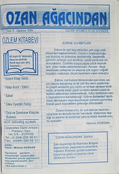 Yıl:1 Sayı:8 Ağustos 1999