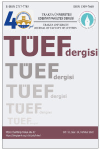 TRAKYA ÜNİVERSİTESİ EDEBİYAT FAKÜLTESİ DERGİSİ