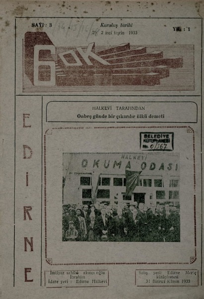 6 Ok Dergisi, Yıl:1 Sayı:36, 1933