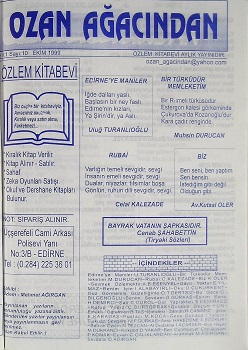 Yıl:1 Sayı:10, Ekim 1999