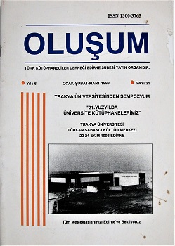 Oluşum Dergisi Sayı: 21